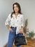 Camisa Ayla Arabesco Azul Marinho - Inovar Store