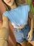 T-shirt Franja Correntaria Shine Azul - loja online