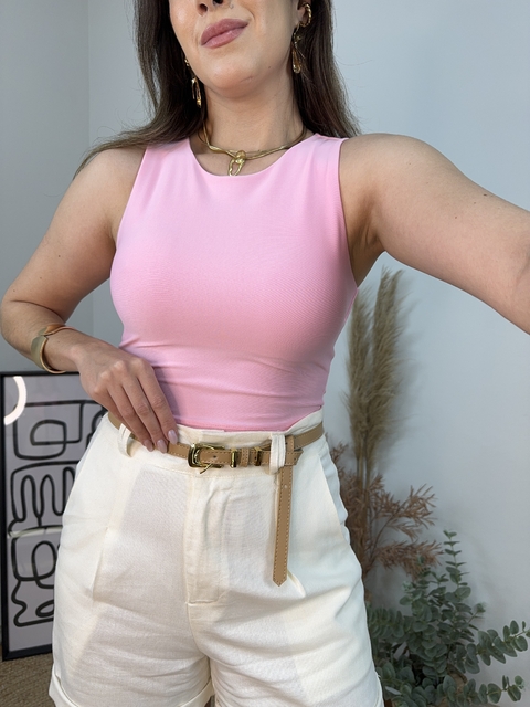 Cropped Alane Rosa Bebê