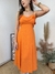 Vestido Midi Marli Laranja - Inovar Store