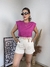 Blusa Muscle Tee Lorena Fúcsia - Inovar Store