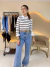 Blusa Cacharrel Tricot Branca Com Preta - loja online