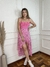 Saia Midi Flora ROSA - comprar online