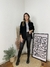 Calça Resinada Dani Preta - comprar online