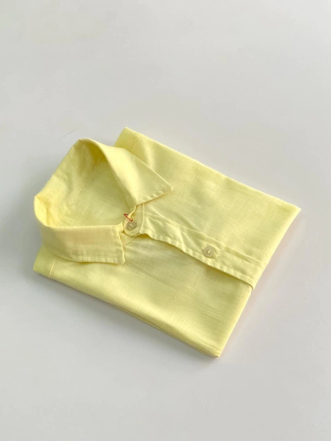 Camisa Social - Amarela - comprar online