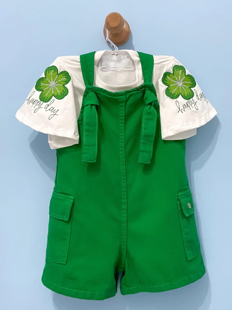 Jardineira Valentina - Verde - comprar online