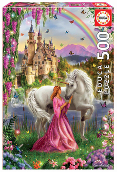 17985 Rompecabezas Puzzle Educa 500 Piezas Hada y Unicornio "SOBRE PEDIDO"