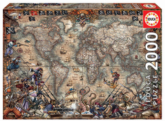 18008 Rompecabezas Puzzle Educa 2000 Piezas Mapa de Piratas