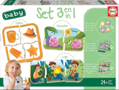 18123 Material Didáctico Educa Baby Set 3 En 1.