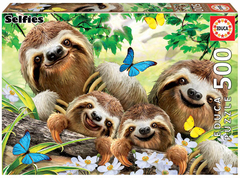 18450 Rompecabezas Puzzle Educa 500 Piezas Familia de Perezosos "SOBRE PEDIDO"