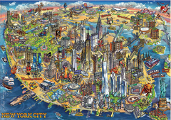 18453 Rompecabezas Puzzle Educa 500 Piezas Mapa de Nueva York "SOBRE PEDIDO" - comprar en línea