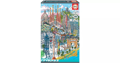 18473 Rompecabezas Puzzle Educa 200 Piezas Barcelona Carlo Stanga - comprar en línea
