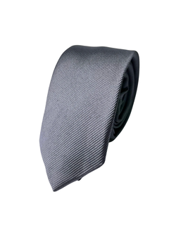 Gravata Cinza Chumbo Slim - 02 - comprar online