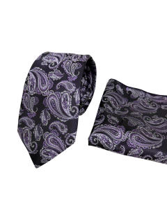Gravata com lenço Premium SLIM 098 - comprar online