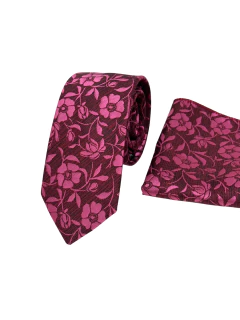 Gravata com lenço Slim - 148 - comprar online