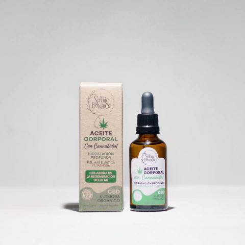 Aceite corporal con cannabidiol - SENTIDA BOTÁNICA