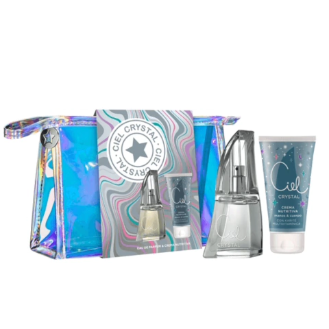 Neceser holográfico ciel crystal EDP 50 mL + crema de manos SET - comprar online