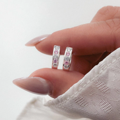 Aros Trini plata 925