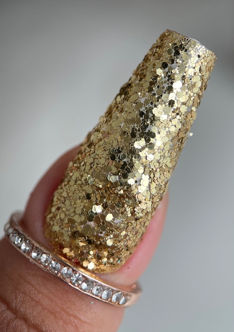 Metálico Dourado (Flocadinho)