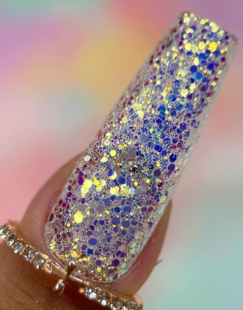 Iridescente Dourado (Flocadinho)