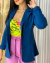 Blazer Renata - Azul Petróleo - D'closet | Moda Feminina