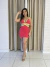 Vestido Katy - Rosa e Verde Lima