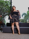 Shorts Bianca - Preto Estampado