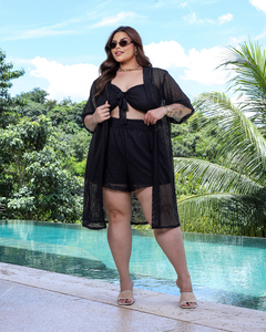 Kimono + Cropped - Preto - loja online