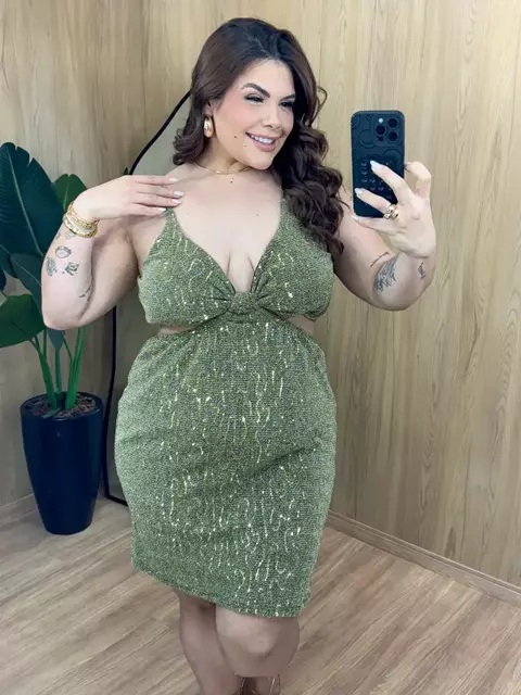 Vestido Selena - Dourado - comprar online