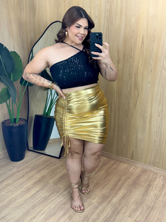 Cropped Paetê - Preto - AMOR DE SILHUETA