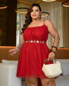 Vestido Letícia - Vermelho - comprar online