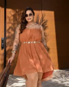 Vestido Letícia - Capuccino - comprar online