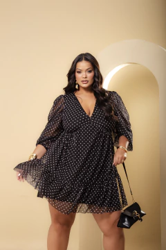 Vestido Luana - Preto Póa - comprar online