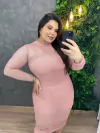 Vestido Arrastão - Rosé