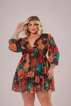 Vestido Luana - Preto Floresta