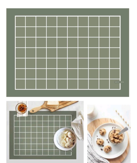 Mantel Individual + neceser/yerbero - Cuadros Verdes - comprar online