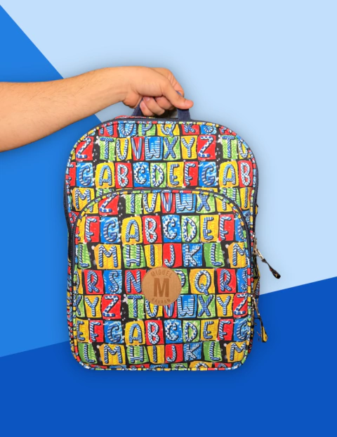 Mochila Maxi Bavoom ABC Vibrante