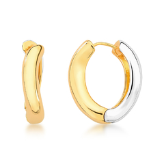 Brinco Argola Oval Cury Duo - Cárites Store