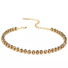 Colar Riviera M - Black Diamond/Ouro Vintage - comprar online