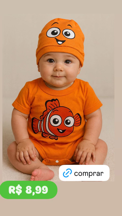 Bory e Touca Nemo Cod 135 - comprar online