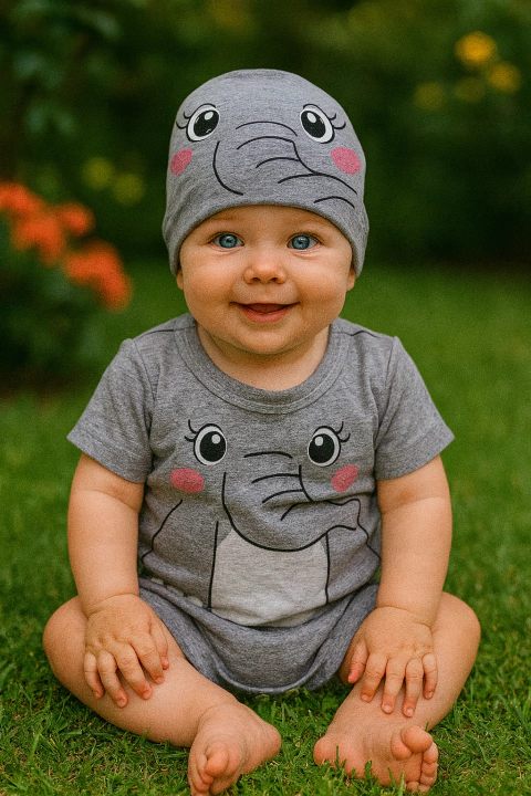 Bory e Touca Elefante Cod 022 - comprar online