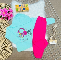 Conjunto com Touca Infantil Moletinho - comprar online