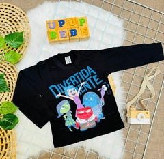Camiseta Manga Longa Infantil Divertidamente - comprar online