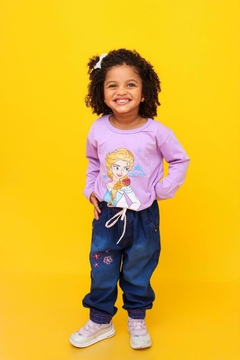 Camiseta Manga Longa Infantil Frozen na internet