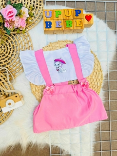 Romper Vestido Gata Mary Veste até 1 ano