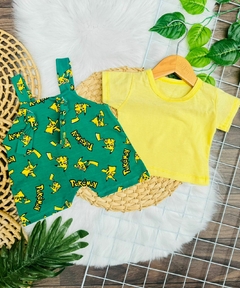 Jardineira Pikachu Cod 140 - comprar online