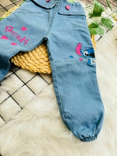 Calça Jeans Stitch Bordado - Up Up bebe