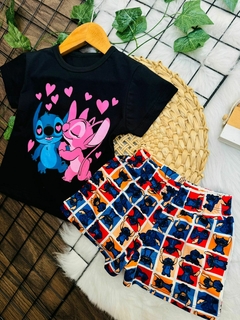 Conjunto infantil Stitch na internet