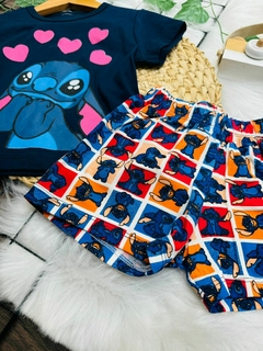 Conjunto infantil Stitch na internet