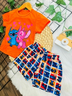 Conjunto infantil Stitch na internet